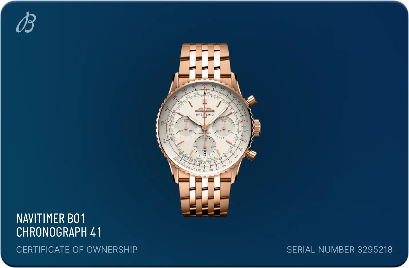 Breitling certificate