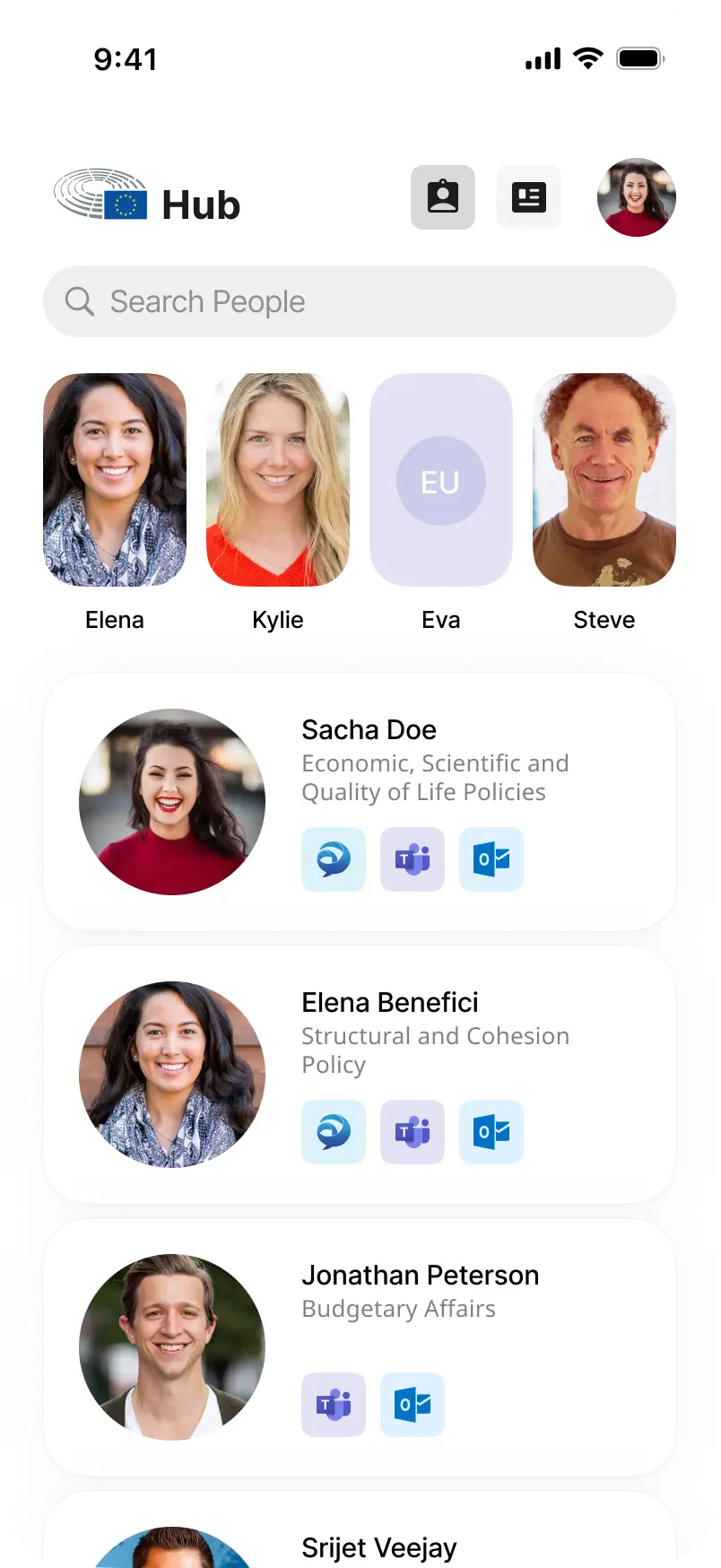 ep hub webapp mobile